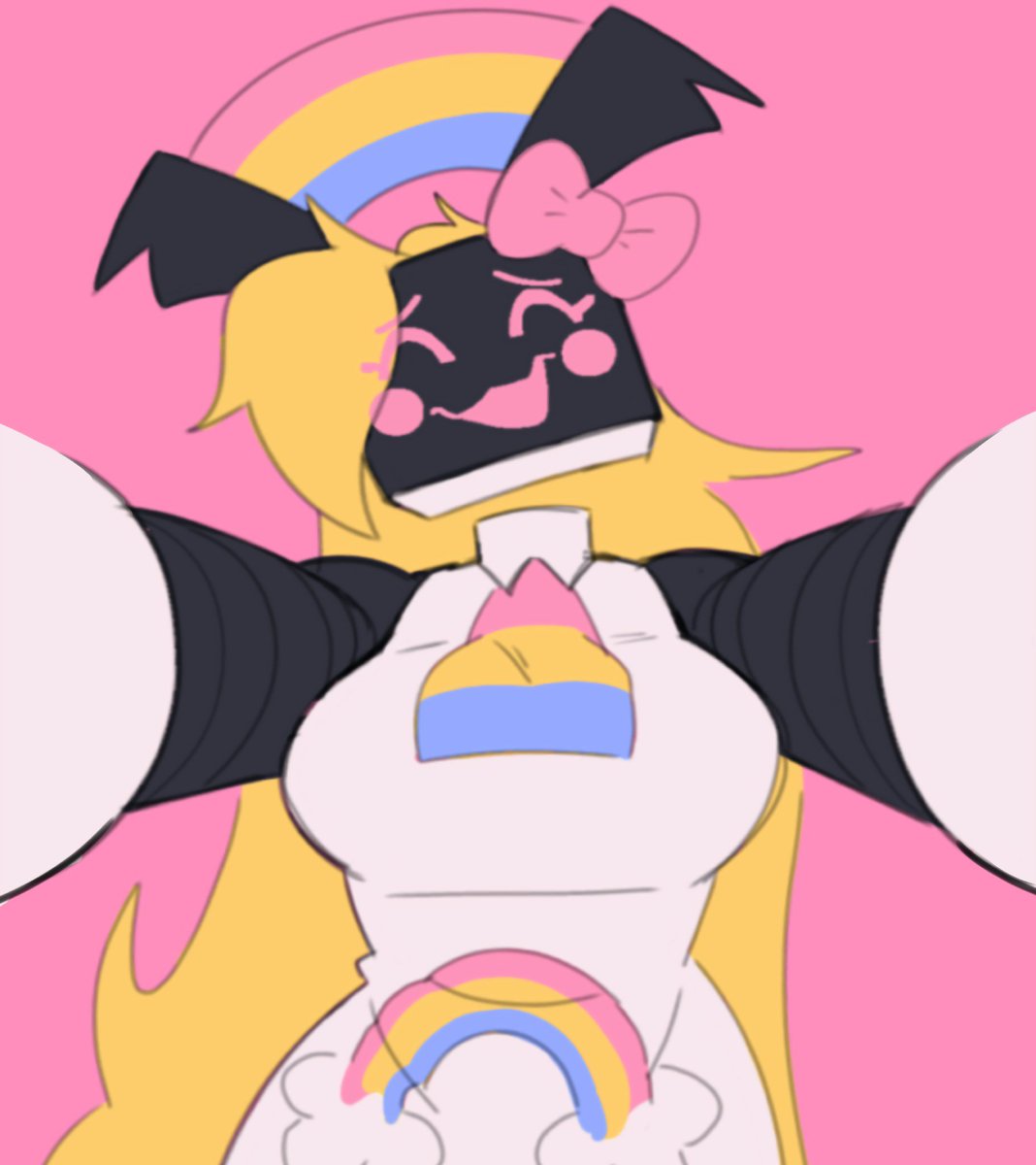 Rubys_System's tweet photo. 💗: Heh.. Well. I mean.. If it means anything I guess I appreciate the compliment haha! I think its pretty hot and easy too! Cmere buddy https://t.co/ULjZVpKEZt