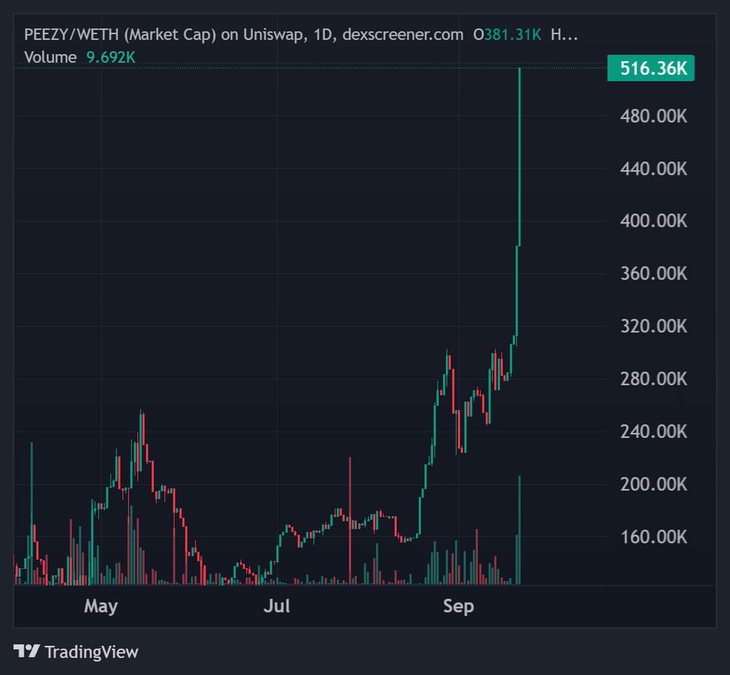 1995's tweet photo. @CryptoBullRon Don't miss out on sub $1M market cap entry Ron 👀

2 year old project been working hard this entire time. Trust me, Ron. Long term, you'll win with here.

$PEEZY @peezyethereum 🐸
0x698b1d54E936b9F772b8F58447194bBc82EC1933 https://t.co/xmTKJ3DchR