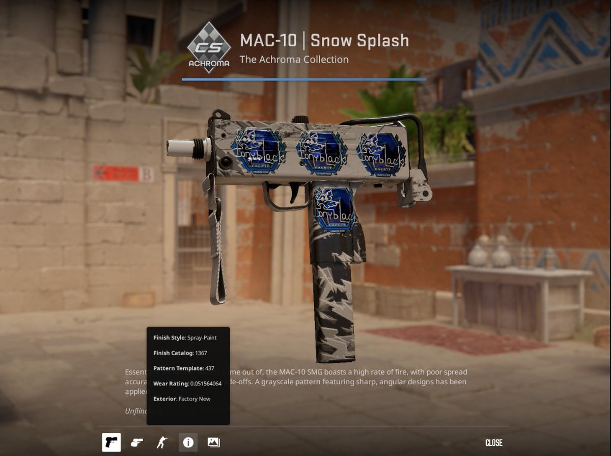 akierxn's tweet photo. another week another 2 steals😴

* AWP ST MW Exoskeleton | 4x tonyblack london foil (got this for 18%sp)
+
* MAC-10 FN Snow Splash | 4x tonyblack london foil (got this for 38% sp)

started collecting tonyblack's, love em https://t.co/Oq2POMt6vY