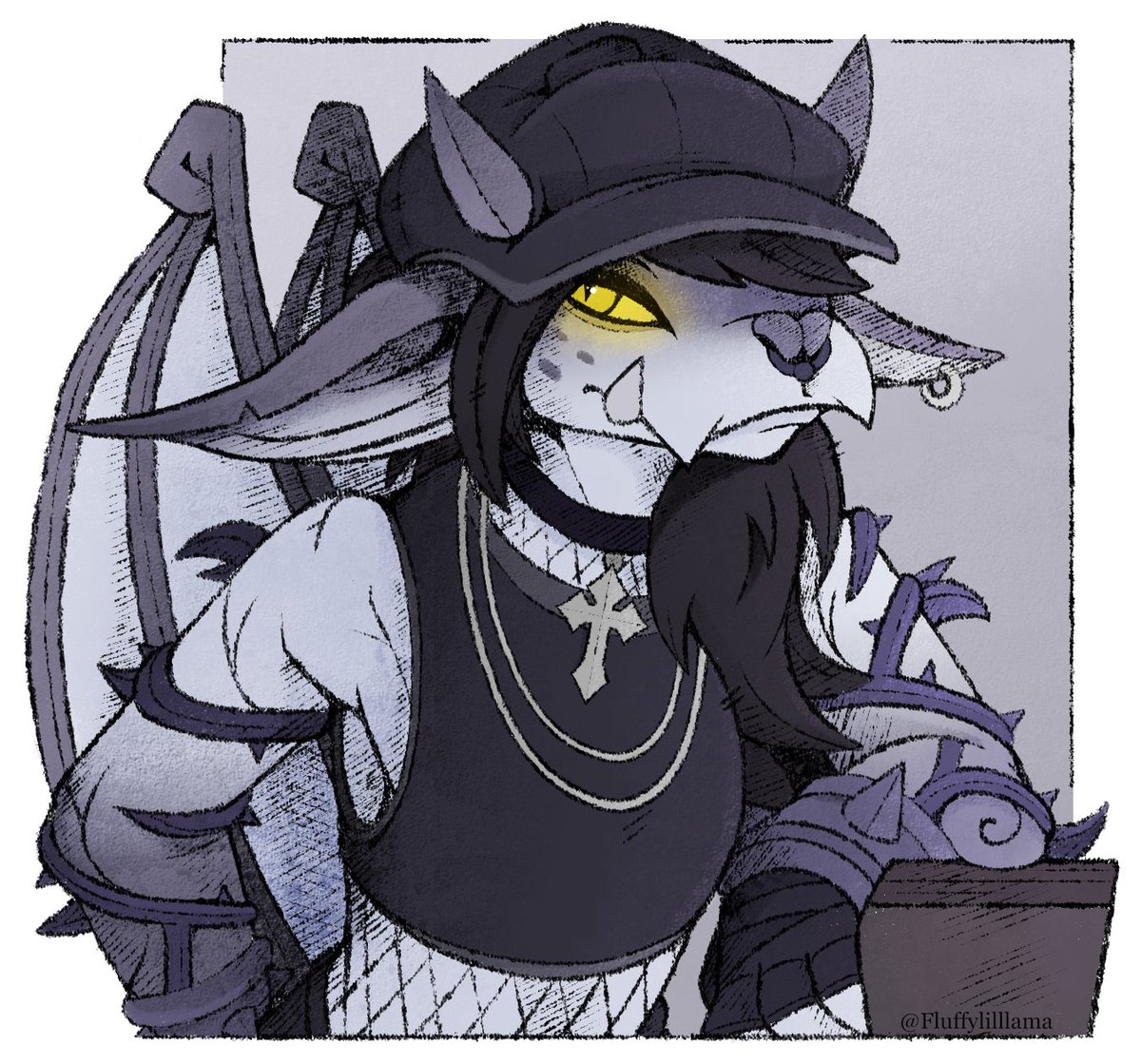 fluffylilllama's tweet photo. Goth Ivy https://t.co/KtzhixZP67