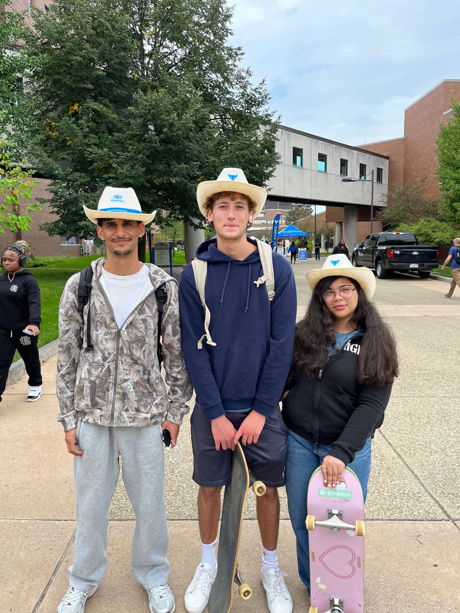 Sneak peek of the cowboy hat giveaway this weekend! \uD83E\uDD20\n\n\uD83E\uDD20Cowboy hats while supplies last\n\uD83E\uDD18Pre Game Coca-Cola Fan Zone will be OPEN\n\uD83C\uDF92Students always get in for FREE\n\uD83C\uDF9F\uFE0Fhttps://ubbulls.evenue.net/events/FBSING\n\n#UBhornsUP