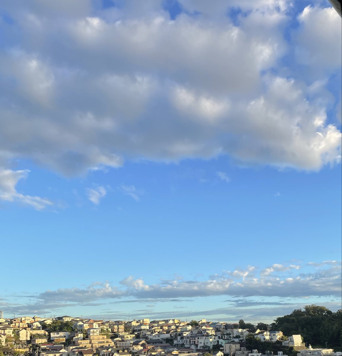 kogah1's tweet photo. 横浜、朝6時、鬱陶しい雨台風が去り久々に青みのある青味空が眩しい
#横浜
#台風
#青味空 https://t.co/AhCK18yDOa