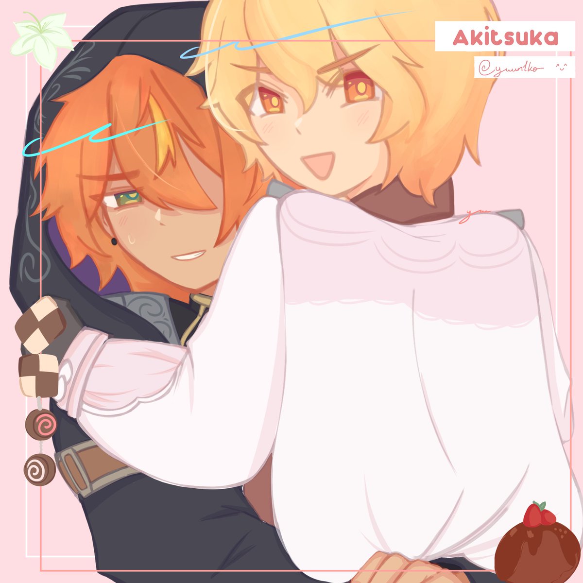yuun1ko's tweet photo. hi I'm yuu I like #akikasa and I think you guys should think about darkfes x vals because this has been stuck on my head for a bit ok ok #pjsk_FA #pjsk https://t.co/ESJn6tbpYm