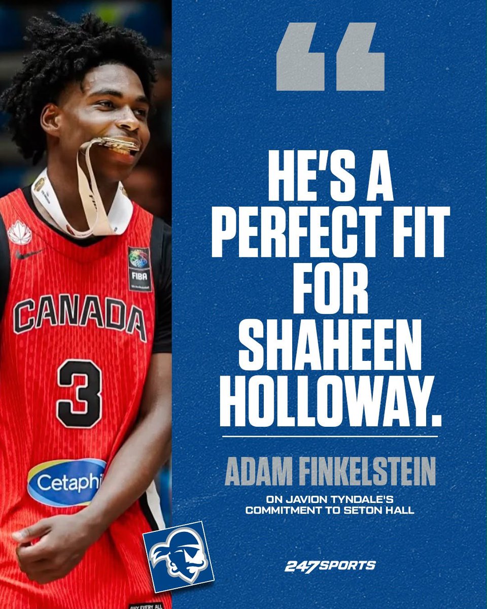 ebosshoops's tweet photo. Four-star point guard Javion Tyndale just committed to #SetonHall live with @247Sports. Our Director of Scouting @AdamFinkelstein has the fit and scouting report for Seton Hall fans (VIP) https://t.co/6vNoyfEN1R https://t.co/qA3zaeZWiB