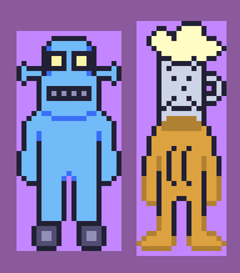 Drumede323's tweet photo. I really wish these guys were used in the final game... They look so cool! #deltarune #deltarunechapter5 https://t.co/2snI9z5LzX