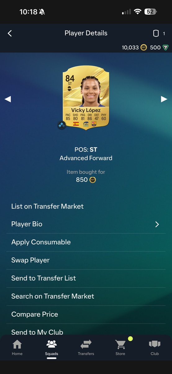 type_empire's tweet photo. @FIFA22_INFO Funny how I got her on Day 1 for 850 coins 😂😂😂 https://t.co/W3EQaCPnQ1