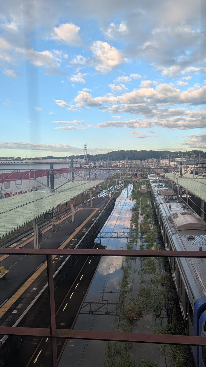 everyday_24OK's tweet photo. JR佐倉駅の様子。左は成田・八街方面。右は物井・千葉方面
運転の再開の見込は立っていません。#佐倉市 https://t.co/GL0FYOJqOb