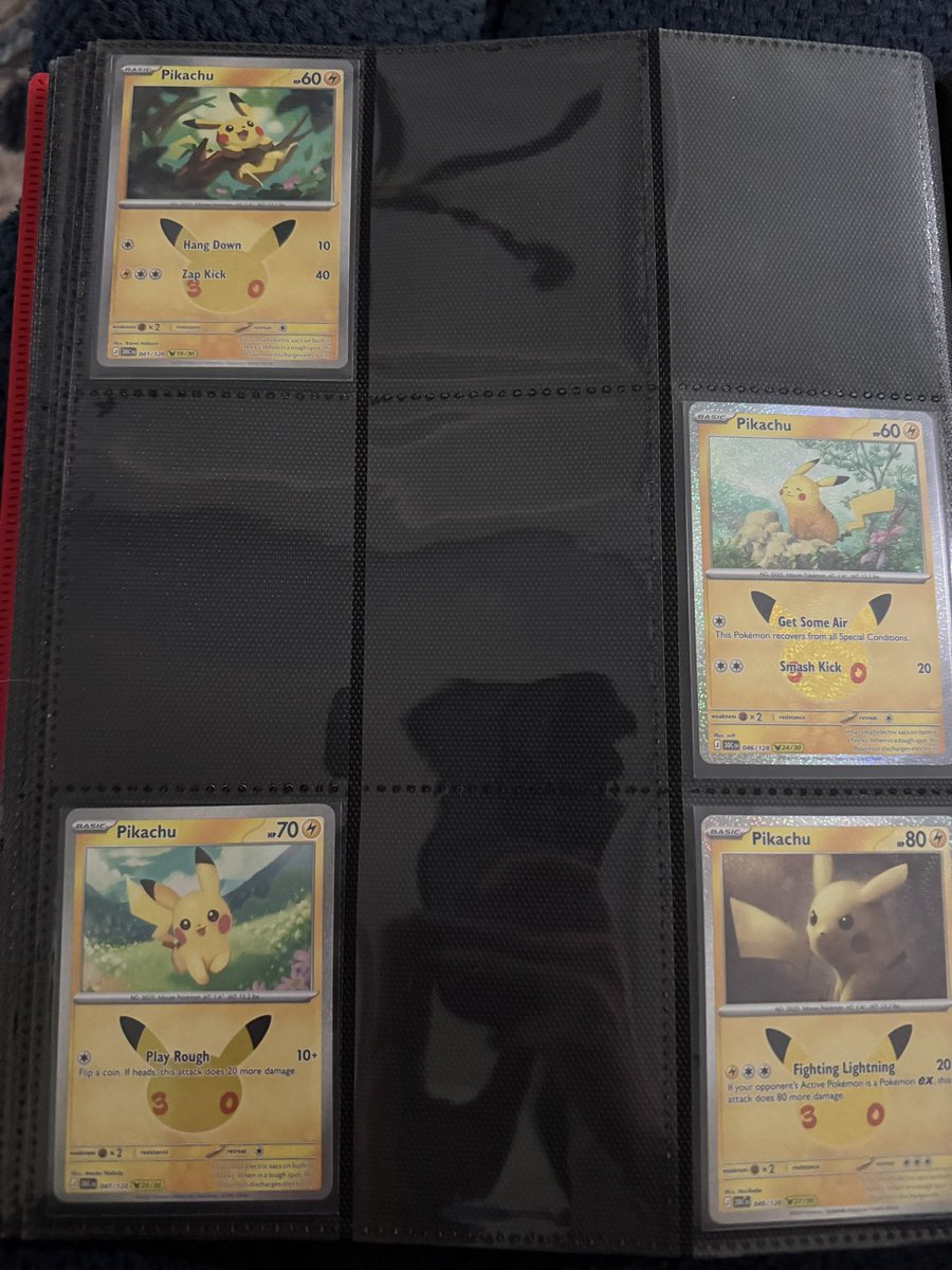 WayseekingJedi's tweet photo. I did manage to snag a lot of them (I’d pulled 10 from packs I’d managed…but I love the pikachus 😭) https://t.co/qfJXI39awg
