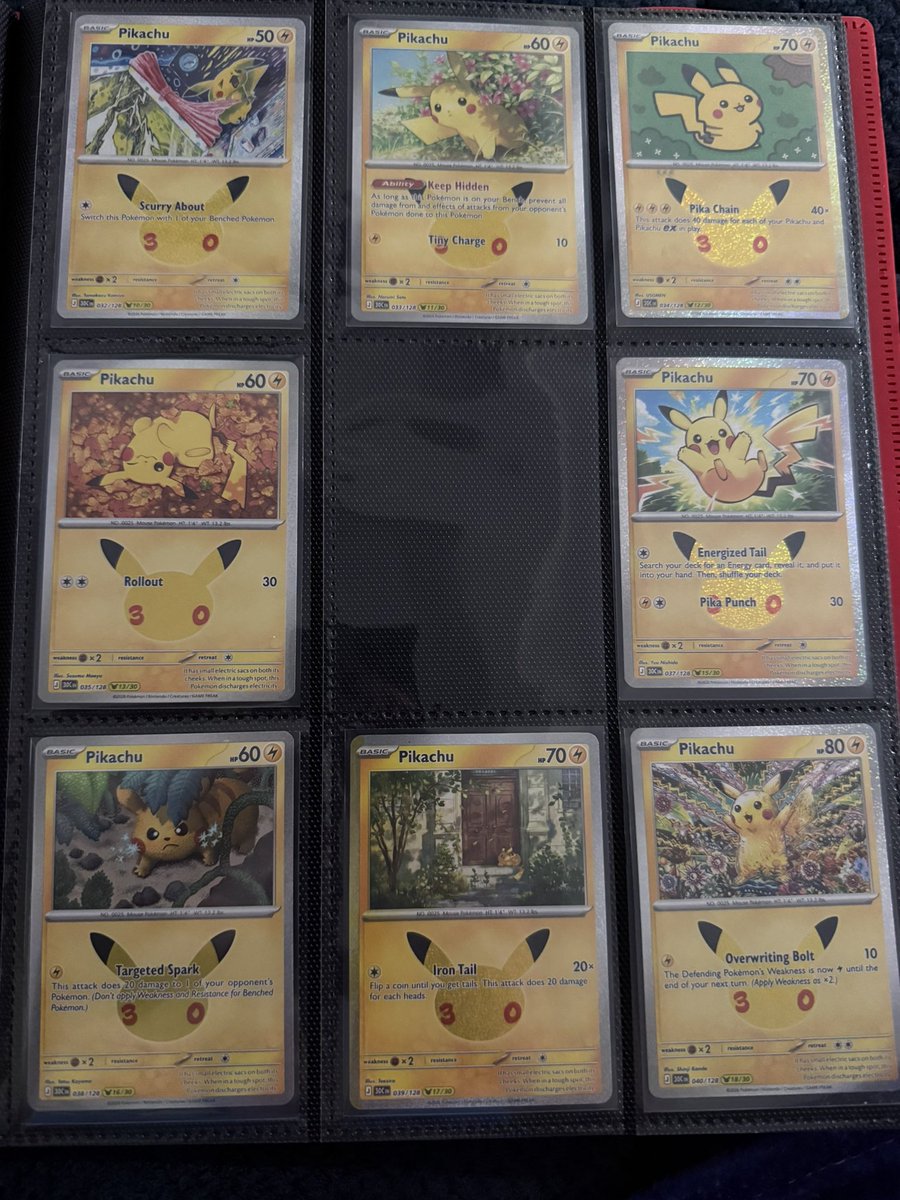 WayseekingJedi's tweet photo. I did manage to snag a lot of them (I’d pulled 10 from packs I’d managed…but I love the pikachus 😭) https://t.co/qfJXI39awg