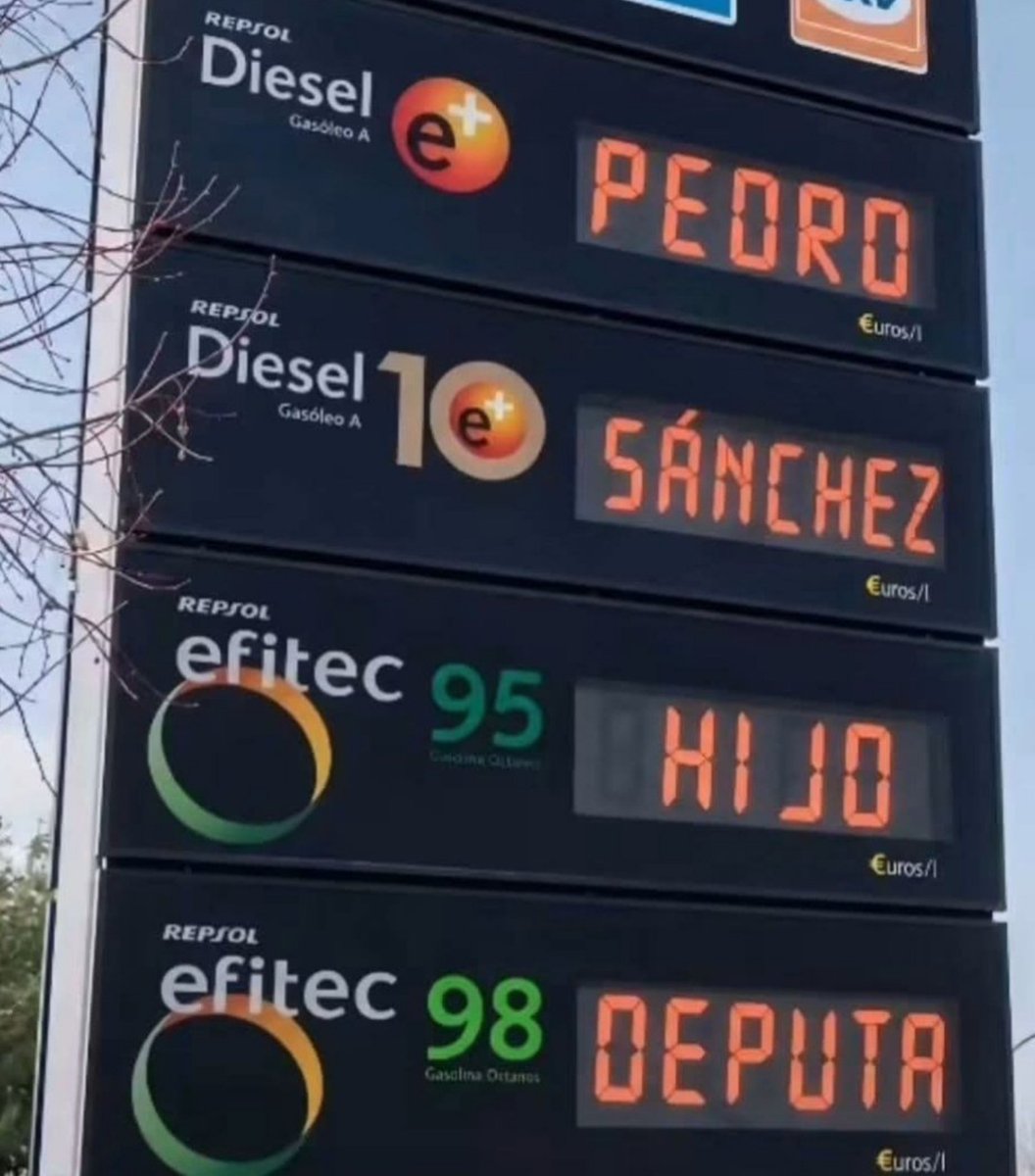 eldelaoposicion's tweet photo. Y vosotros, qué tal lleváis lo del precio de la gasolina ⛽? https://t.co/iwCUysWhk2