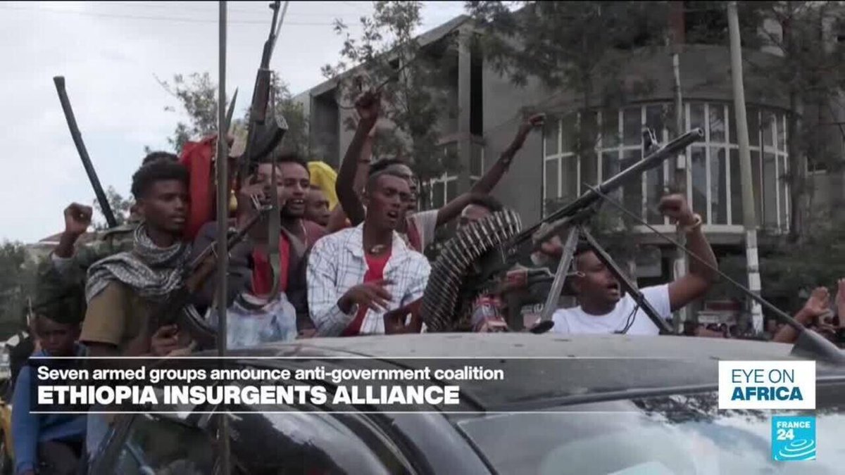 France24_en's tweet photo. Eye on Africa - Ethiopia's main armed groups form anti-government alliance
➡️ https://t.co/m2Z5vOqOv1 https://t.co/Il1crpxFgG