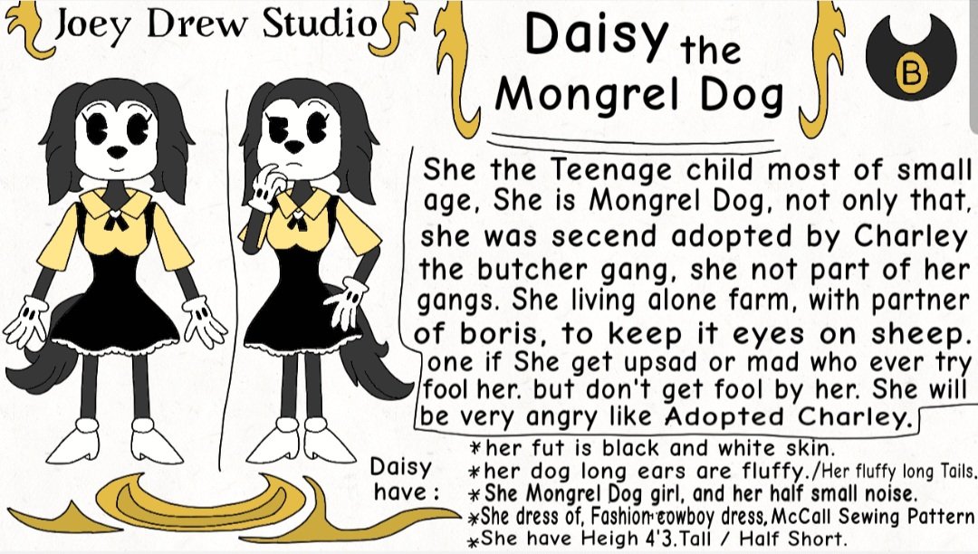 Mr_Markovic_204's tweet photo. Charley the Butcher Gang- and his adopted Teenage Child - Daisy the Mongrel Dog. In The Butcher Gang . In bendy of joey drew studio.

[ I'll make more bio story what Daisy the Mongrel  Dog Of the cartoon is. ] 😌✨️

#the_butcher_gang #Daisy #Dasiy_the_Mongrel_Dog #Bendy #oc https://t.co/doYrTfqRX3