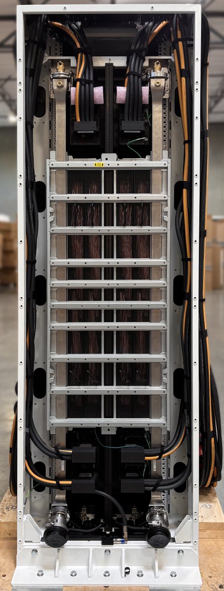 Supermicro's tweet photo. Now Shipping @Supermicro @NVIDIA Vera Rubin NVL72 rack scale solutions.  First systems delivered to @SpaceXAI from Supermicro��s expanded US Manufacturing in San Jose, CA. https://t.co/SPd6n3Y0aj