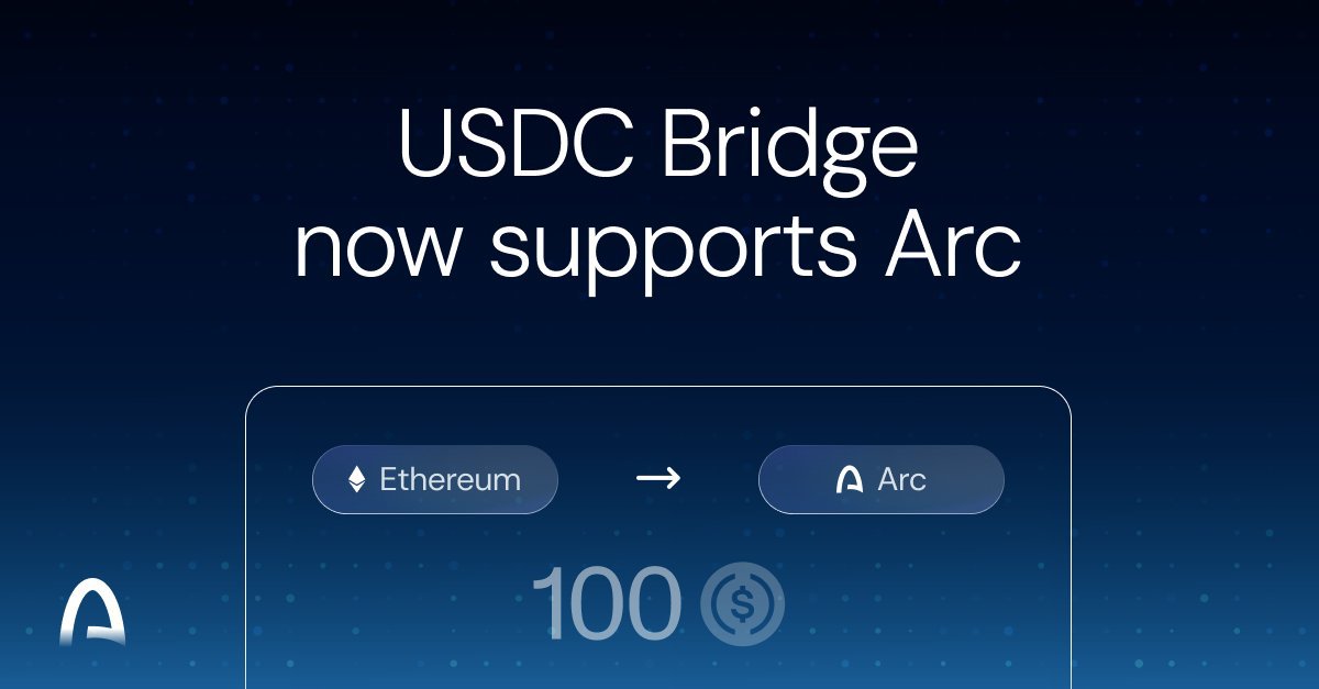 nepali_builders's tweet photo. Bridging into Arc is simple.

USDC Bridge gives you an easy way to move your USDC to @arc and other supported chains, so you can get started with the apps and markets you want.

~ Bring your USDC over
~ Bridge it into Arc
~ Start exploring

https://t.co/YuqVB5a1oa https://t.co/nsWh8pzipn
