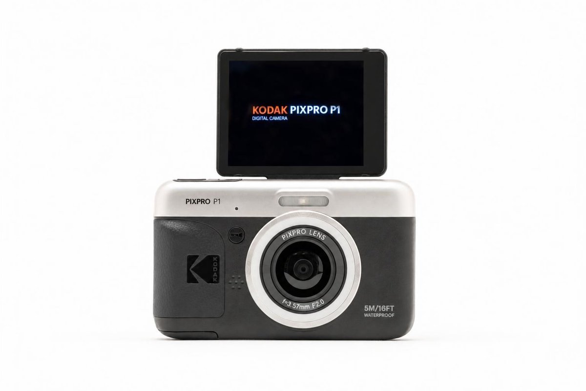 KODAKPIXPRO's tweet photo. The KODAK PIXPRO P1 is HERE! 💦 📸
Waterproof. Dustproof. Shockproof. Adventure-ready.
With a flip-up LCD, built-in light ring, and compact rechargeable design, the P1 is ready to capture the fun - underwater or on land.
https://t.co/W1ywPR3fz8
#KODAKPIXPRO #PIXPRO https://t.co/FM24I8kaLY
