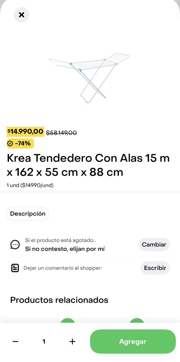 radarahorro's tweet photo. Radar Detecta 🚨

Tenders super económicos en @JumboArg dentro de @RappiArgentina 

Hay muchas cosas de la marca Krea a muy buen precio. 

#Cupones #Descuentos #RadarDetecta #Jumbo #Rappi https://t.co/NzgPo8rVLr