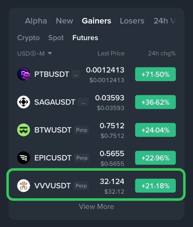 AhmedAli_Crypto's tweet photo. #VVV ⬆️🔥🔥
ليس غريب علينا ان صفقاتنا دائما في الاعلي ربحا ده العادي اللي متعودين عليه وايضا صفقه واحده تربح 34069% ربح لن تجده حتي باحلامك https://t.co/iZsZzcP5fe