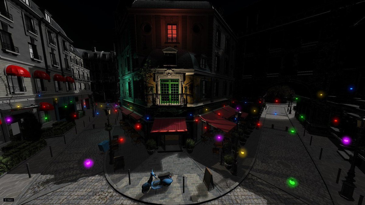 thisgodisbored's tweet photo. That is some solid progress and looking good!

I feel your pain.  That scene is quite adversarial to real-time ray tracing.

Here is where I am in my tracer with it at the moment.   I don't yet support RTX, it's software Vulkan Compute.

Hopefully when I implement hardware RTX should get a good speed boost.

Currently 30 fps on Bistro, where as most CS maps regularly hit 70+ fps at 1440p native on my 3090.

Very hopeful I can speed up Bistro though some more though. If I can get it to 60fps I'll be very happy!