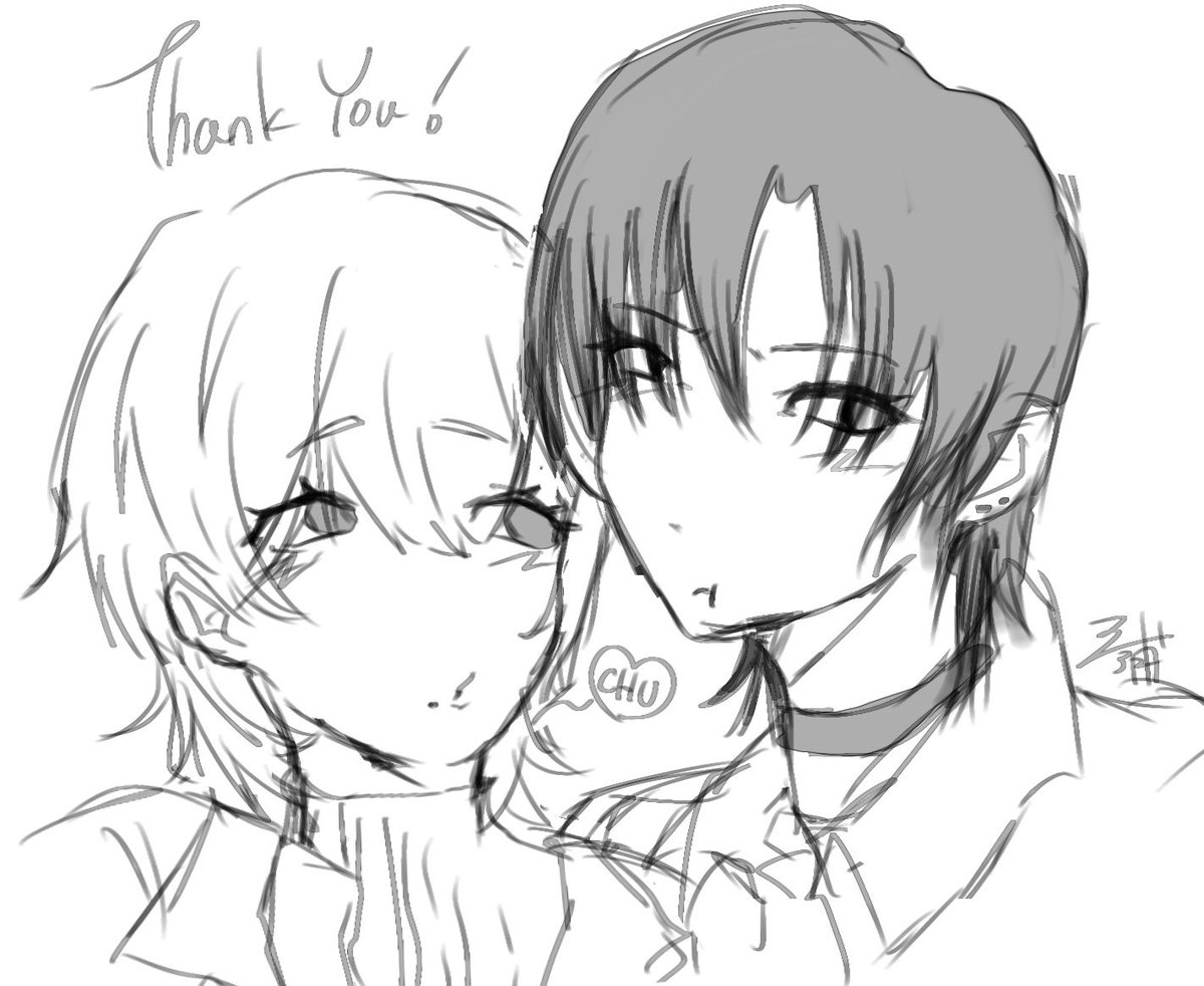 miurasand's tweet photo. マロリクありがとうございました！！
#illustration‌‌ #イラスト https://t.co/RMNfeKEtML