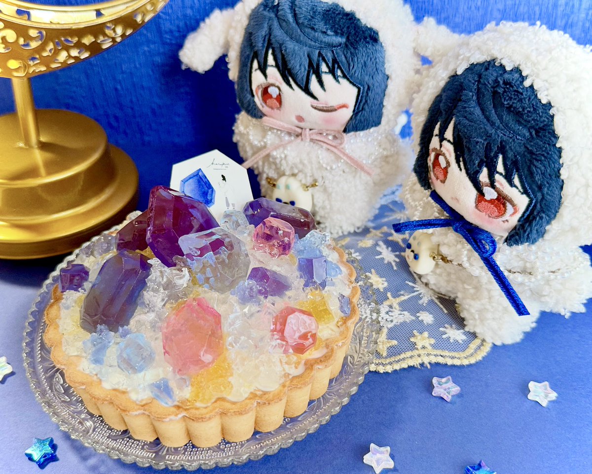 0917sumichun's tweet photo. 今年もハラペコラボラボさん(@harapecolab )の誕生石タルトでお祝いさせていただきました🎂
キラキラで可愛かった🐑🐑 https://t.co/BRJlsOCtOO