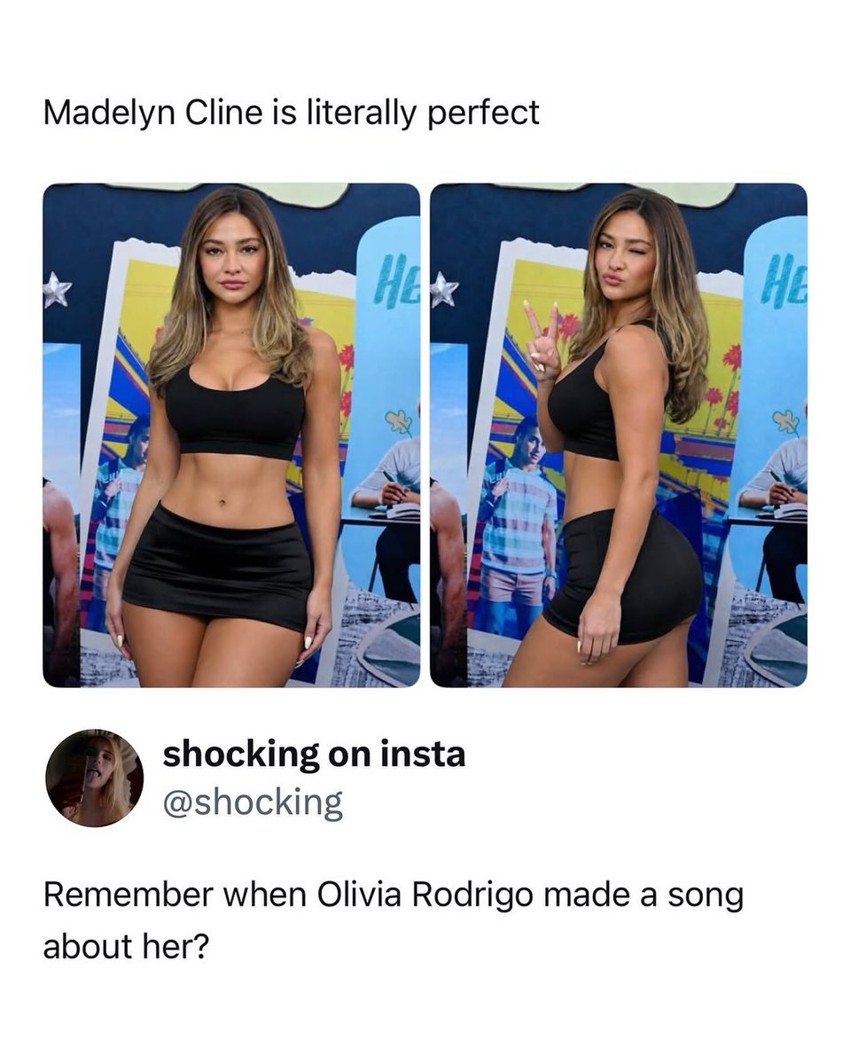 ChiHottzex's tweet photo. God definitely has favourites. Madelyn Cline has become one of Hollywood’s biggest it-girls. Known for Outer Banks, she has also starred in Glass Onion and I Know What You Did Last Summer, while her effortless beachy style has made her a fashion https://t.co/ZmBRvFMyfU