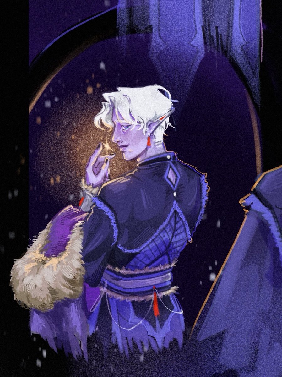 ekkka70's tweet photo. A kind soul asked about a reference for the blouse on my Eiselcross Essek design and gave me an excuse to draw this guy again #criticalrole #criticalrolefanart https://t.co/6mhgbVMFi0
