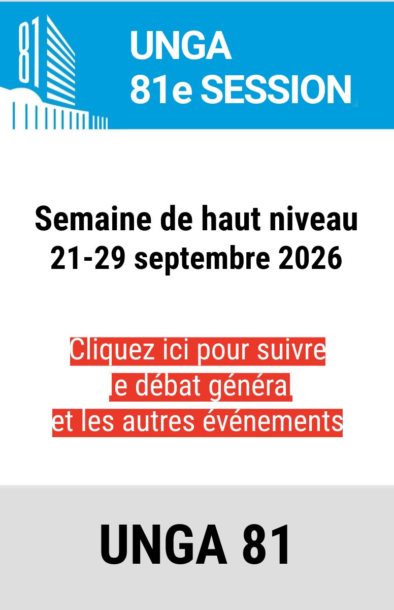 ONUinfo's tweet photo. C'est la semaine de haut niveau de l'Assemblée générale des Nations Unies !

Suivez notre couverture spéciale ici ⬇️

https://t.co/8ATz1YypNb https://t.co/kpndnwQL9b