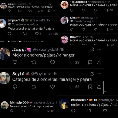 YEGUASGRAMMY's tweet photo. Se habre la CATEGORIA #7. — MEJOR ALONDRERA/PAJARA/RAIRANGER

Comenta quienes quieres que sean los nominados junto con el equipo que pertenece.🗳️ https://t.co/l7i54pQaX5