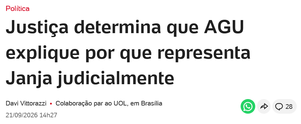 silvionavarro's tweet photo. Depois de quase 4 anos descobriram que a Janja manda no governo sem cargo? https://t.co/3YL82zG7Fs