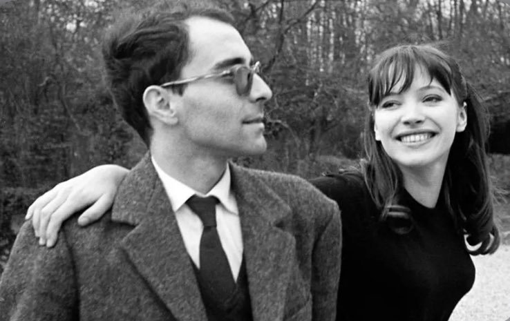 projectionistw's tweet photo. Jean-Luc Godard, Anna Karina. https://t.co/n6ygvz0A8o