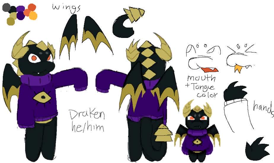 Berrybeasty's tweet photo. Friend OC art wow hi his name is draken https://t.co/4koYW9ftmi