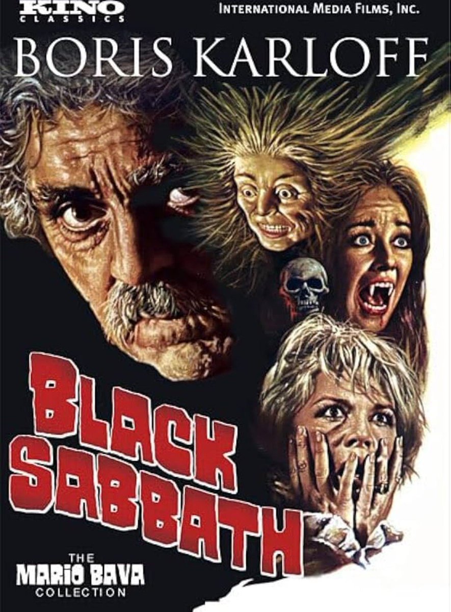 Ookami5x's tweet photo. Tonight the original Italian version of " Black Sabbath" with Boris Karloff 🧛👻🪦🍻🍻🍻 https://t.co/nDgiM8JoFT