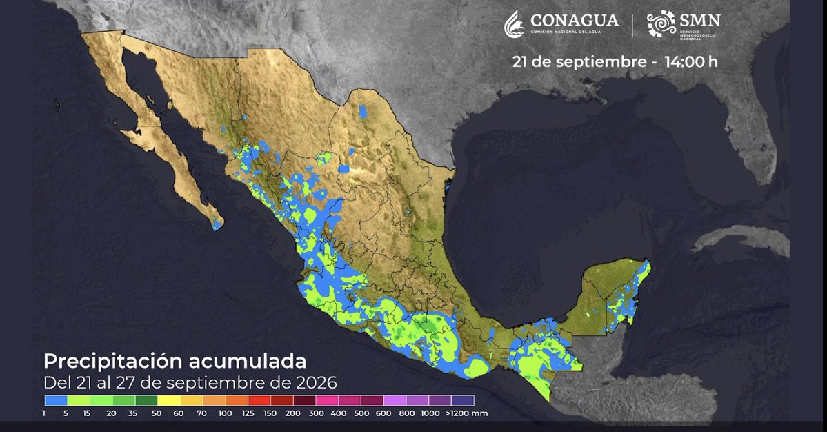 JACalderaA's tweet photo. #CalderaClima Buenas tardes! La temperatura máxima registrada, este lunes 21 de septiembre, en el estado de Zacatecas.

31.0C Mezquital del Oro, Zac.
30.2C Jalpa, Zac
30.0C Juchipila y Mazapil, Zac
29.0C Tepechitlan, Zac
28.4C Cañitas y Tabasco, Zac
28.0C Concepción del Oro, Zac. https://t.co/gdiRN50KKM