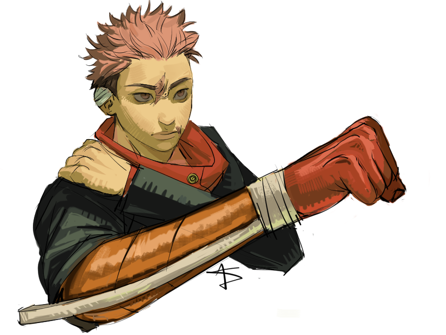 abbsbel's tweet photo. Gauntlet #jjk #yuuji https://t.co/hTQWr283lD