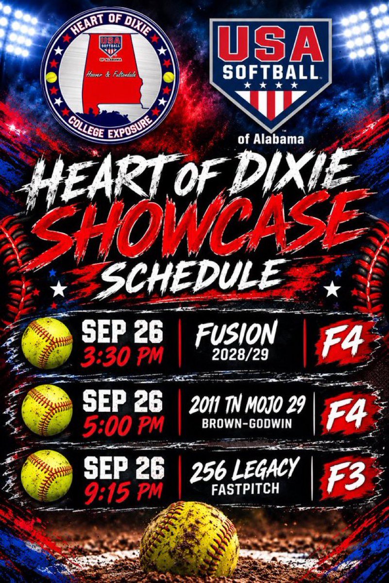 ReaganBruce2029's tweet photo. Schedule for this upcoming weekend in Alabama! Can’t wait to play with my girls! @tnfc2029roberts https://t.co/Z8qF5PY5tM