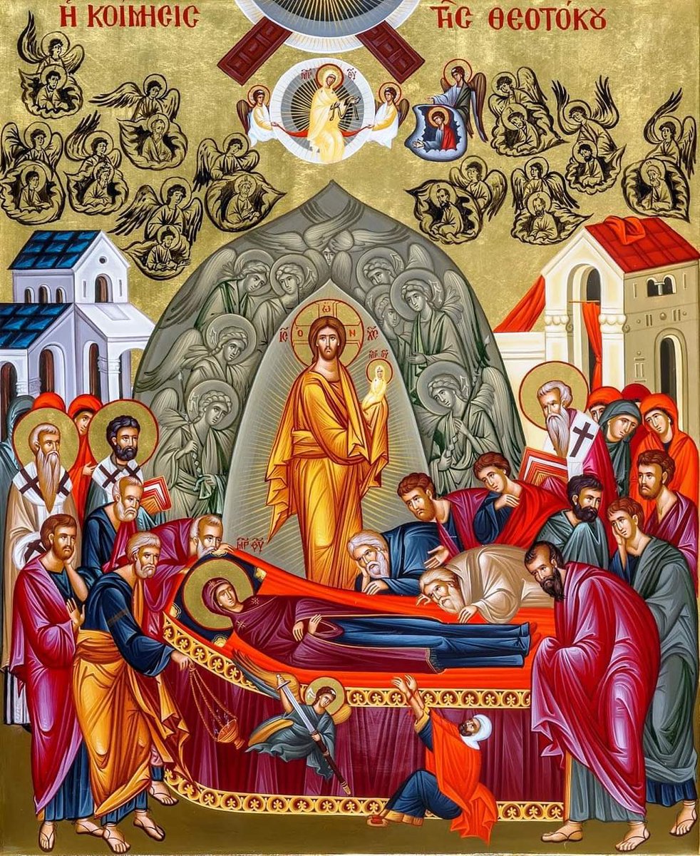 118Louka's tweet photo. THE DORMITION AND THE TRANSLATION OF THE MOTHER OF GOD FROM EARTH TO HEAVEN https://t.co/SZIInUhyhn