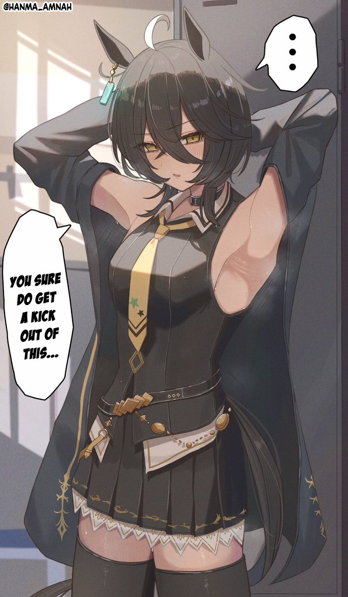 umamuchan's tweet photo. Art by hanma_amnah
TL &amp; TS by me

#ManhattanCafe 
#Umamusume 
#UmaTranslations https://t.co/qjEecg8gRM