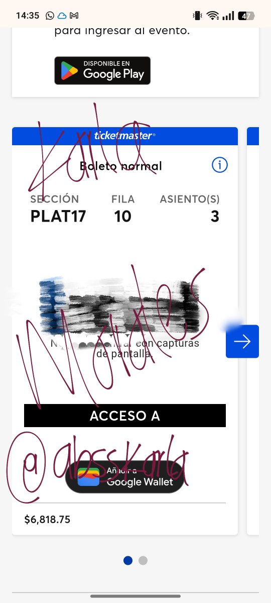 _jutdaegf's tweet photo. Amigas, estoy vendiendo mis boletos para el StrayCity🤧

Dos platino 17 para el 25, los estoy dejando más barato de lo que me costaron, con intermediaria para seguridad de ambas🙏🏻

@mx_tickets ayudaaaaa https://t.co/SuWkLTpZcZ