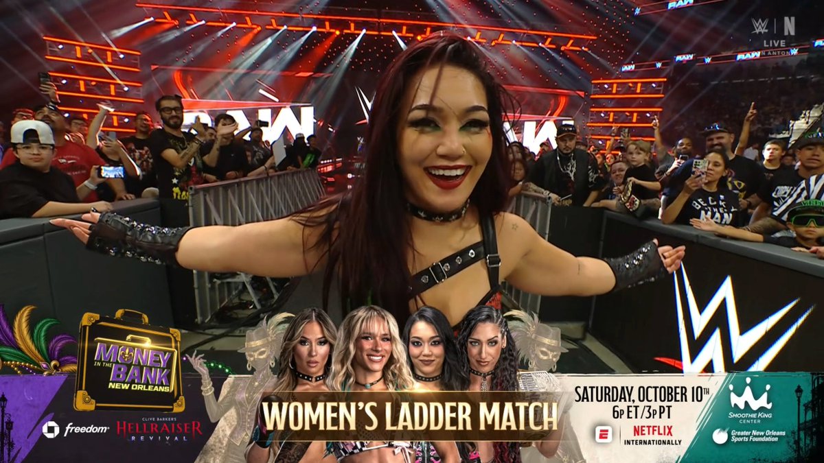 SanchoWest's tweet photo. The trend continues... NO FORMER WORLD CHAMPIONS in the MITB

ROXY ADVANCES

#WWERaw https://t.co/YyeW50Nj4g