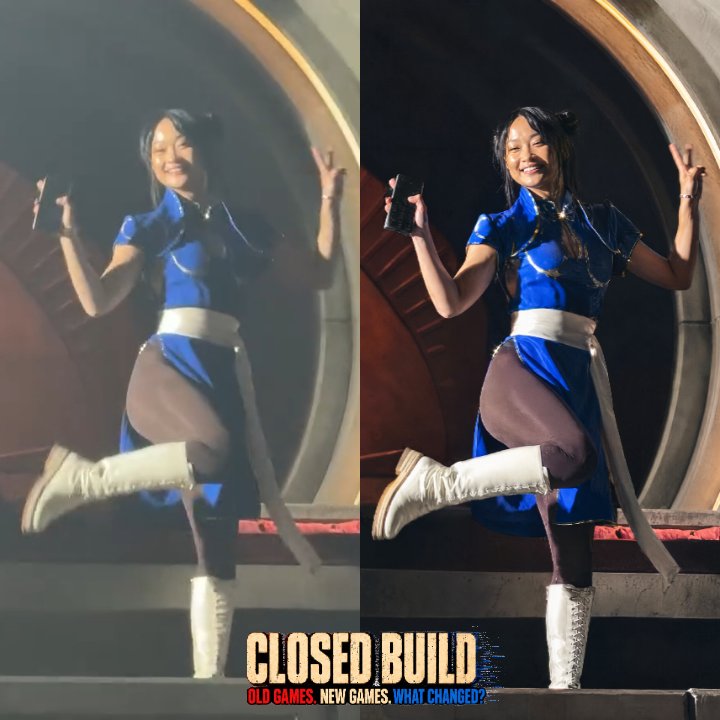 ClosedBuild's tweet photo. Callina Liang as Chun-Li

Original vs AI-Enhanced

#StreetFighter #ChunLi https://t.co/Su3PcMB26q