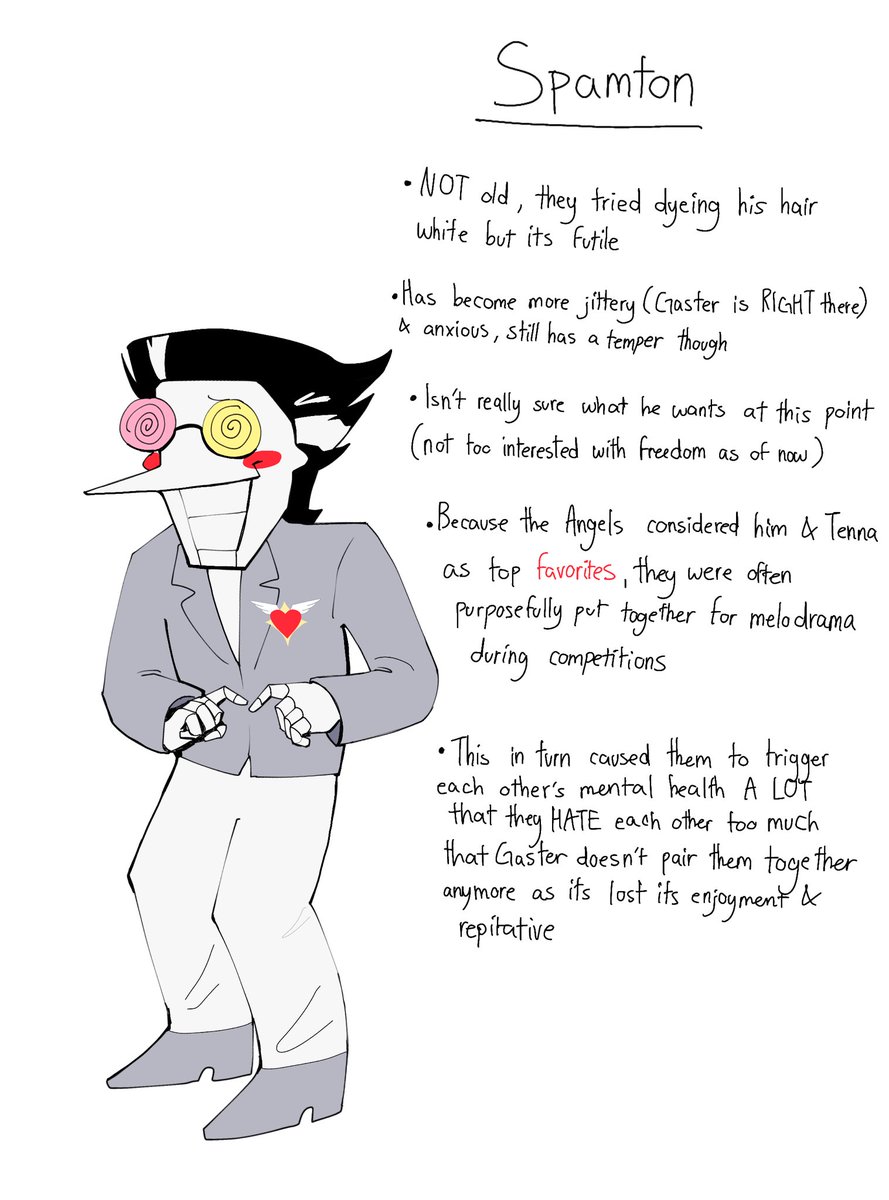 suweetmichi's tweet photo. Spamton and tenna in my au, some things will definitely be changed after writing the plot but heres them for now 

#TheAngelsProgram #UTTAP #deltarune https://t.co/A0TcuU4iHj
