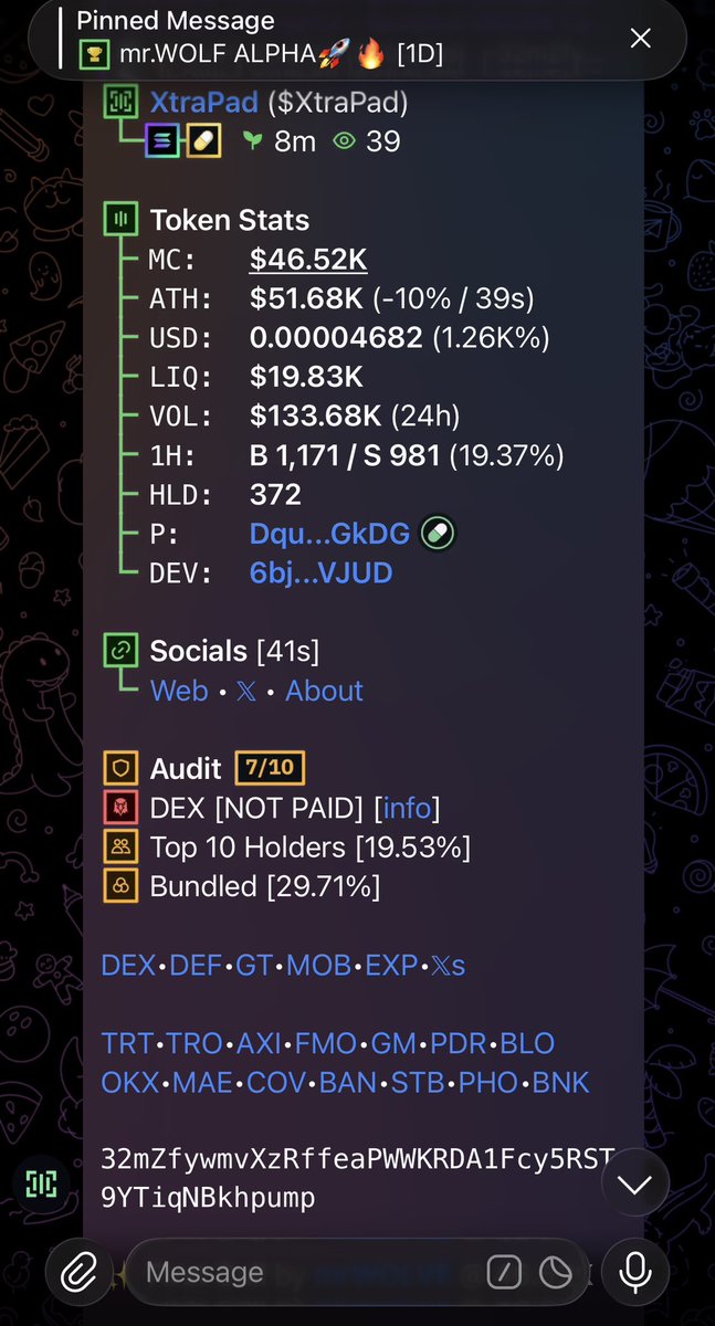 mrW0LVE's tweet photo. $XTRAPAD

32mZfywmvXzRffeaPWWKRDA1Fcy5RST9YTiqNBkhpump https://t.co/Syzl5gnKyC