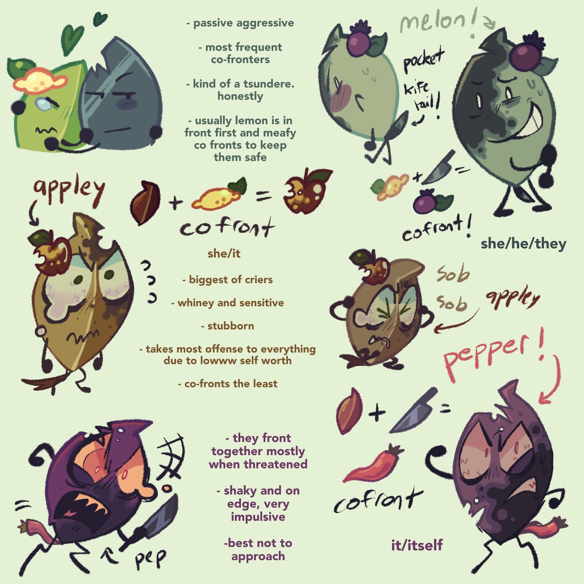 kuttauwu's tweet photo. CO FRONT LEAFS :3333 YYAAAUAY it works differently for diferent systems but i tjink in leafys case their personalities woudl blend together  , to the point of beig a different person ,  kinda. ill elaborate latr https://t.co/SBxPVxhLtM
