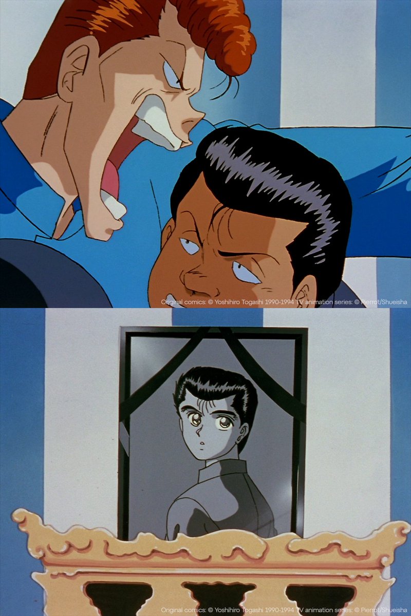 Crunchyroll's tweet photo. From fighting each other to fighting back tears 😭 (via Yu Yu Hakusho) https://t.co/wfW1FvHXmr