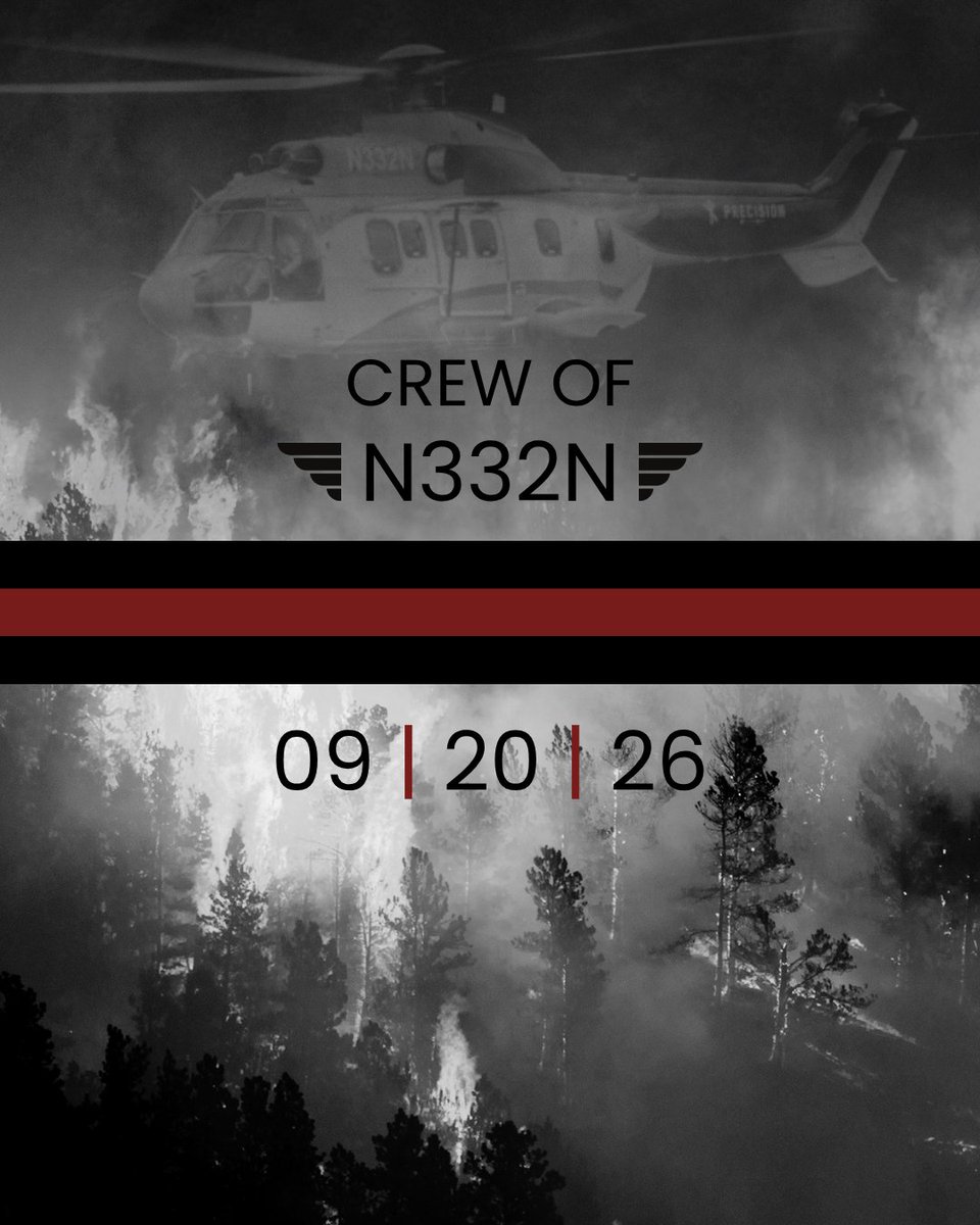 BridgerAero's tweet photo. Yesterday, the wildland fire community lost two of its own.

A helicopter crashed while supporting the Dome Fire in Yosemite National Park, taking the lives of two pilots. One has been identified as Greg King, a longtime wildland fire aviator who supported firefighters across the country, including many years flying fires in Alaska. The identity of the second pilot has not yet been released.

It has been a difficult season for the wildland fire community, with too many lives lost. Every day, we carry their service and sacrifice with us and work to honor those we’ve lost, this season and in seasons past.

Our thoughts and prayers are with their families, friends, the Precision team, and everyone mourning this loss.

Rest easy.

#aerialfirefighting #wildfire