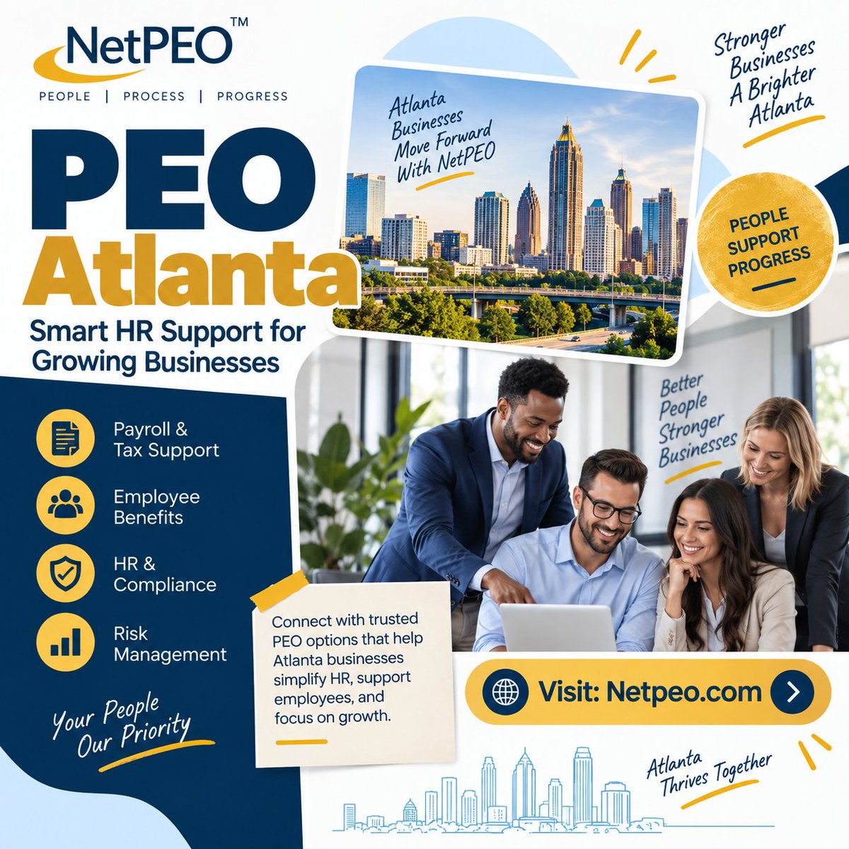LayneDavlin's tweet photo. Atlanta businesses deserve HR support that works for them. NetPEO connects you with trusted PEO solutions for payroll, benefits, compliance, and growth.
Visit: https://t.co/1QnLhGU2Cu
#NetPEO #PEOAtlanta #PEOServices https://t.co/BT0IYteKrd
