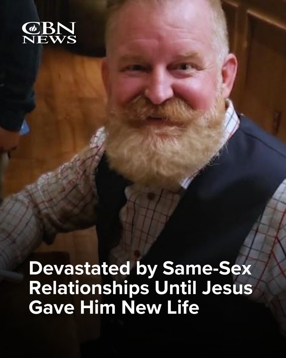 CBNNews's tweet photo. Jim Domen had a partner who was HIV-positive, and Jim didn't even care. That's how committed he was to living the gay lifestyle. He thought that was who he was until he heard a voice that changed his life.

"God changed my life forever on June 8, 2002, when I lost all my worldly possessions and distinctly heard God's voice telling me to come back to Him," he says. "I laid on the floor and said, 'God, I'm yours again.' I was so broken, and I had nowhere to go."

After two decades, Jim is still walking with Jesus. He became a pastor and has been married to his wife for 17 years, and they have 3 children together...

FULL STORY: https://t.co/9xthwfIE6f