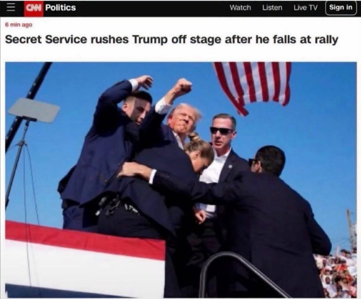 Sassafrass_84's tweet photo. Remember when there was an attempted assassination on the President?! 

This was the news coverage this day. And CNN with the rest of them want to know why they are removed from the White House. 

This is propaganda and making light of an actual threat to our potus. 

So bye… https://t.co/NAmBs3q2rZ