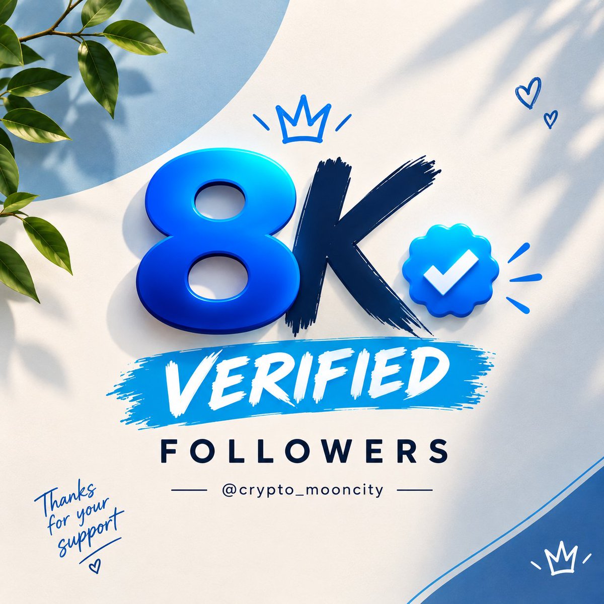 crypto_mooncity's tweet photo. If you need 8K+ verified followers 💫

Type “build” below 💬

Let’s create stronger growth momentum! 🚀 https://t.co/mt6XInNsFy