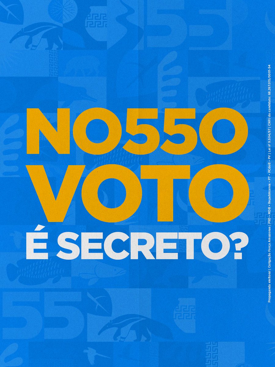 OmarAzizAm_'s tweet photo. O voto é 5ecreto. A vontade de mudança, não: é Omar 55! https://t.co/ptAkUeXtTK